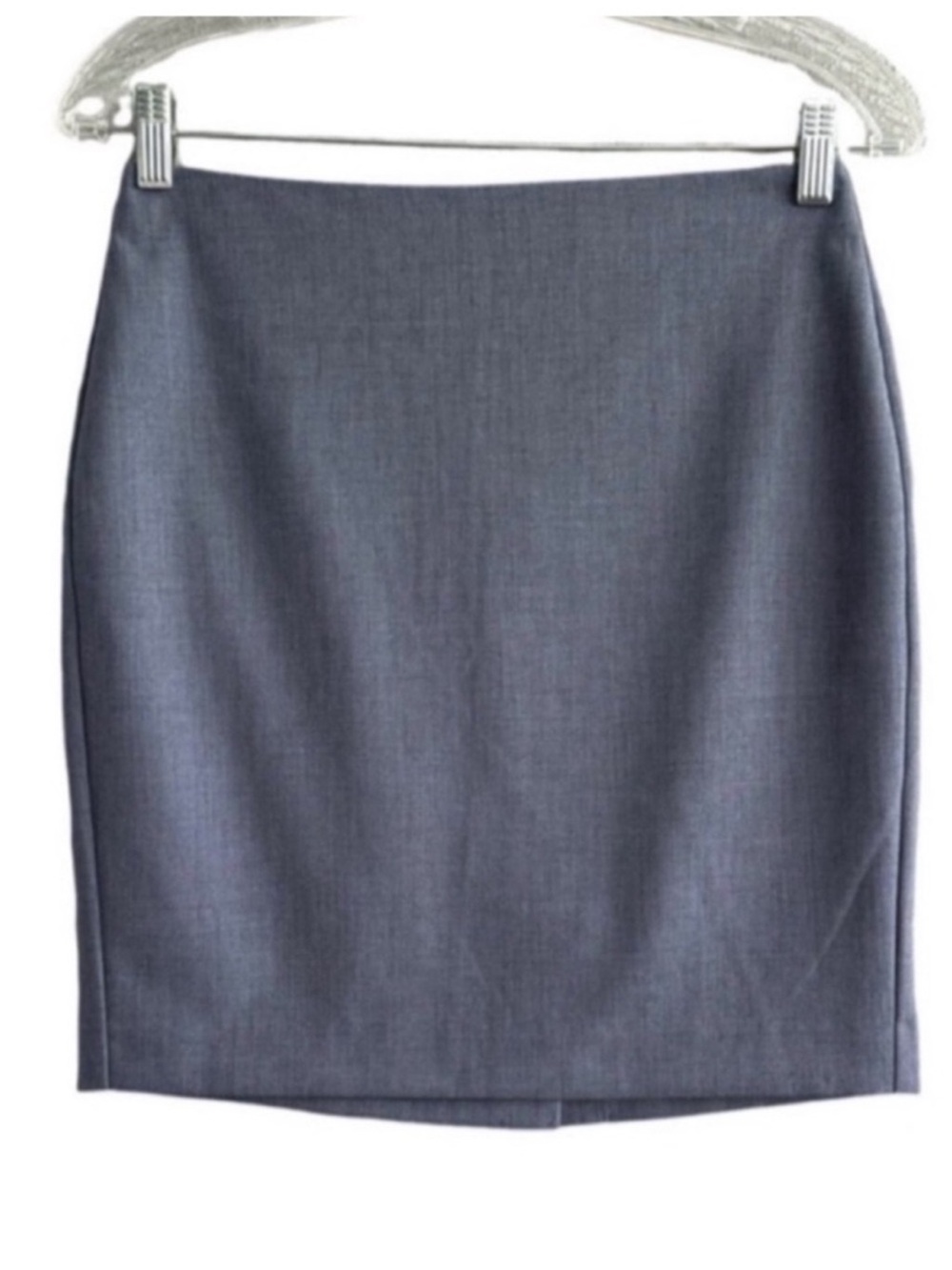 Banana Republic Factory Tailored Mini Skirt Gray Blue Size 0P